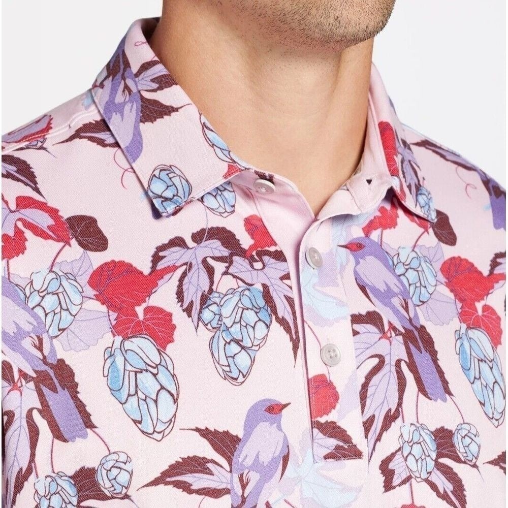 NWT‎ Walter Hagen Men's Perfect 11 Novelty Print Golf Polo Size L MSRP $75
